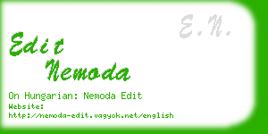 edit nemoda business card